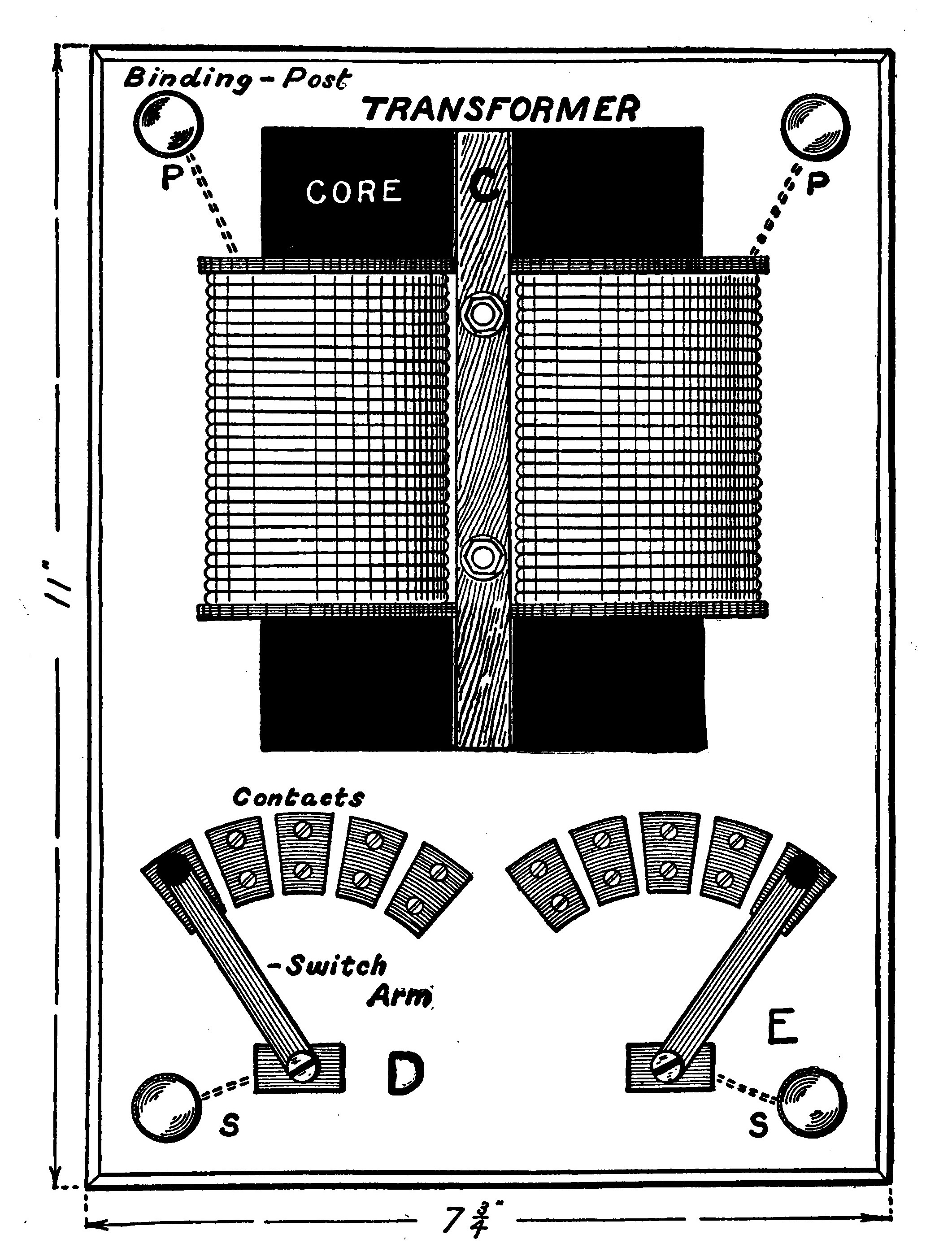Fig. 191.—Top View of the Transformer.