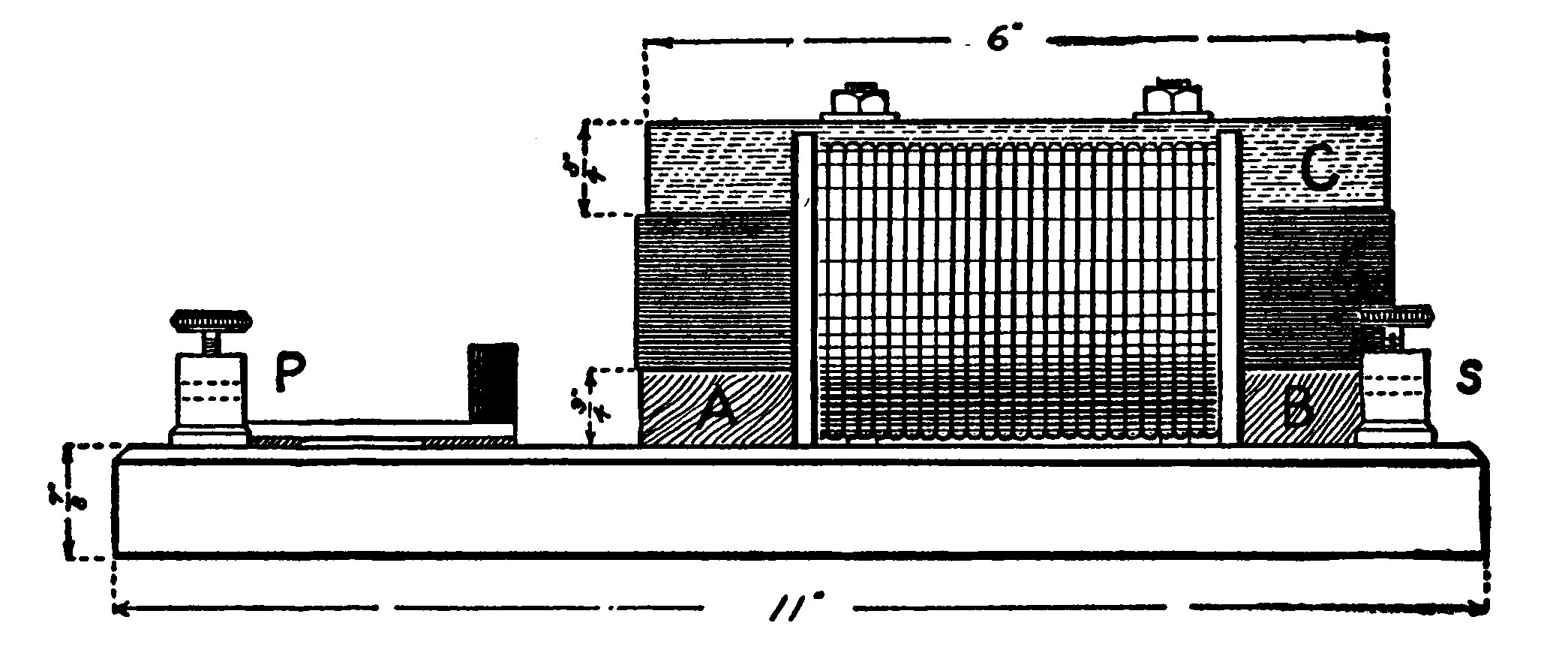 Fig. 192.—Side View of the Transformer.