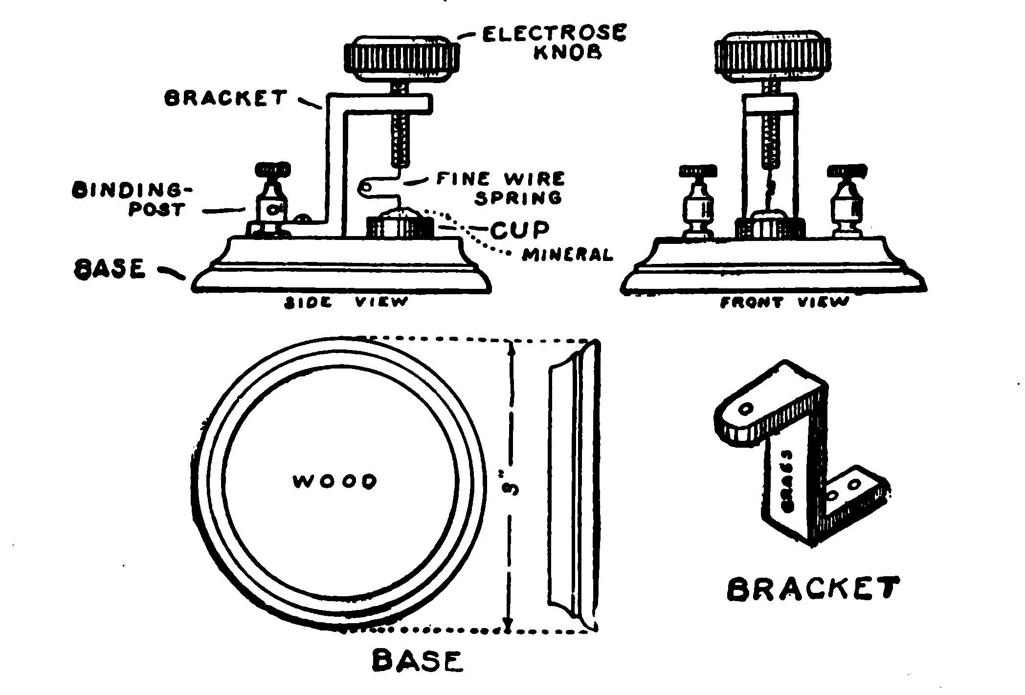 Fig. 211.—Details of the Crystal Detector.