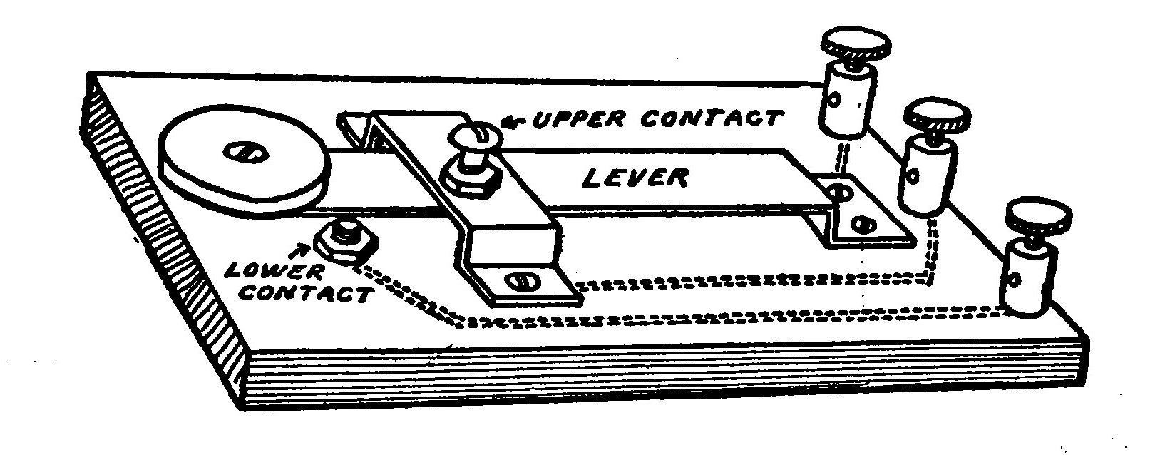 Fig. 239.—A Double-Contact Strap-Key.