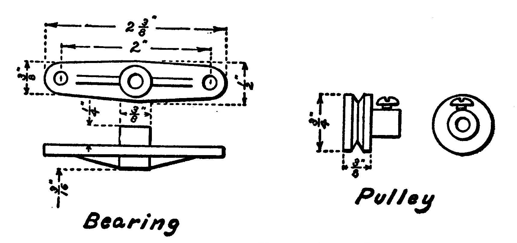 Fig. 260.—The Pulley and Bearings.