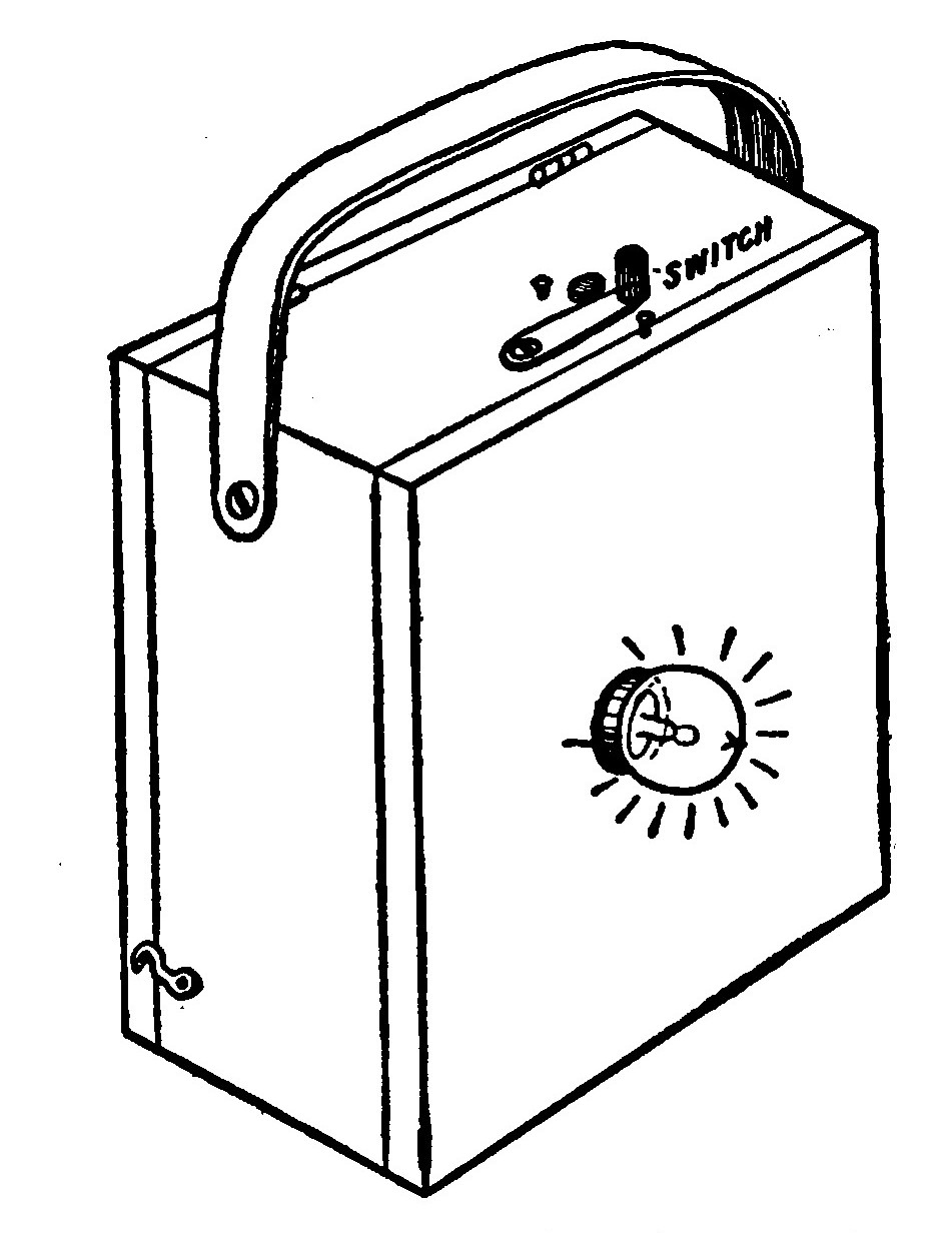 Fig. 295.—An Electric Hand-Lantern.