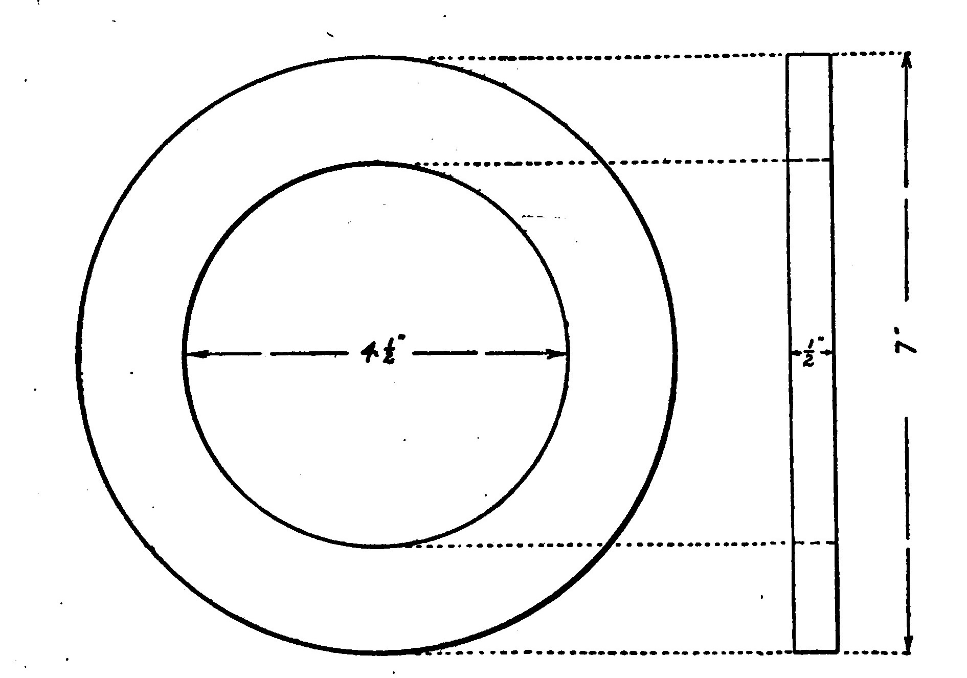 Fig. 318.—Details of the Wooden Rings used as the Primary Heads.