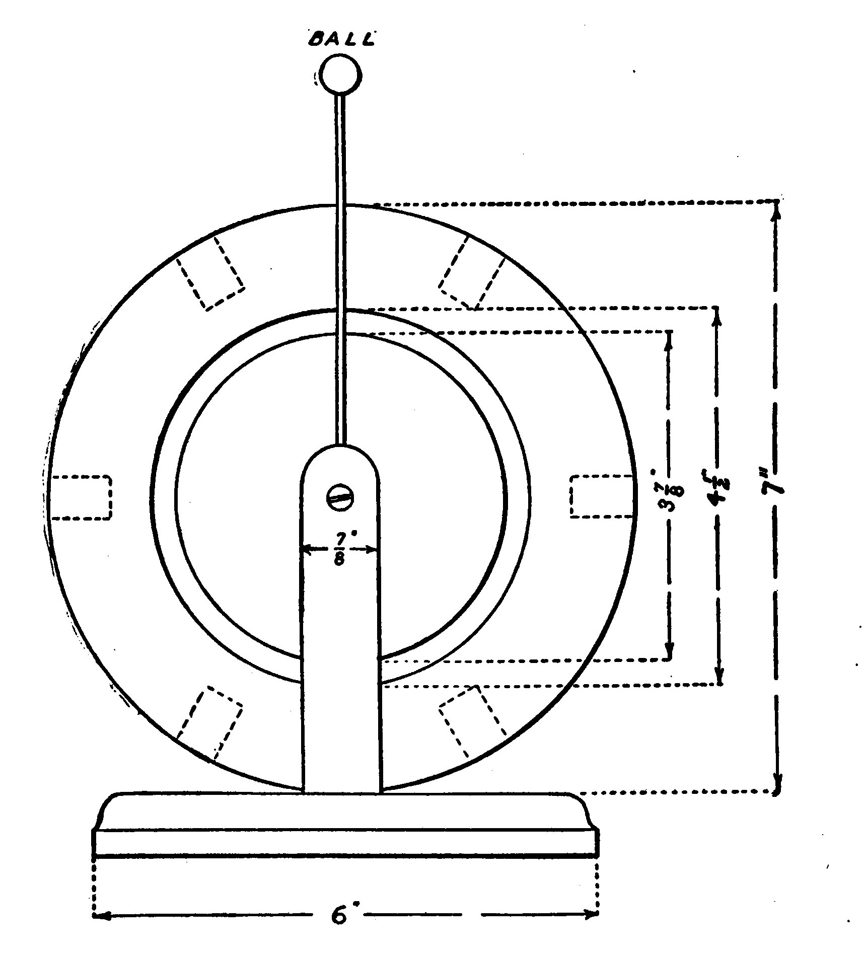Fig. 321.—End View of the Complete Tesla Coil.