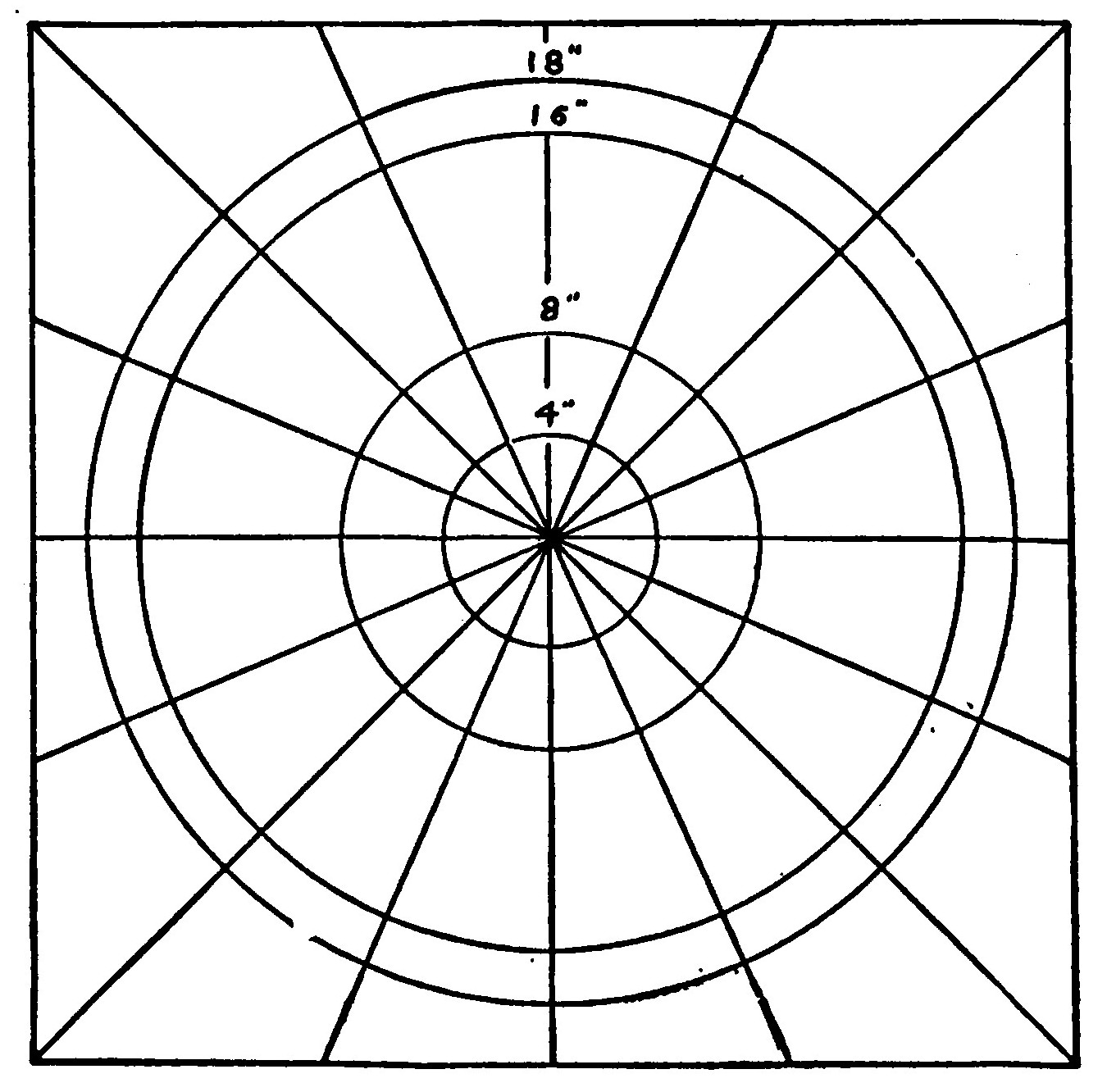 Fig. 34.—Paper Pattern for laying out the Plates.