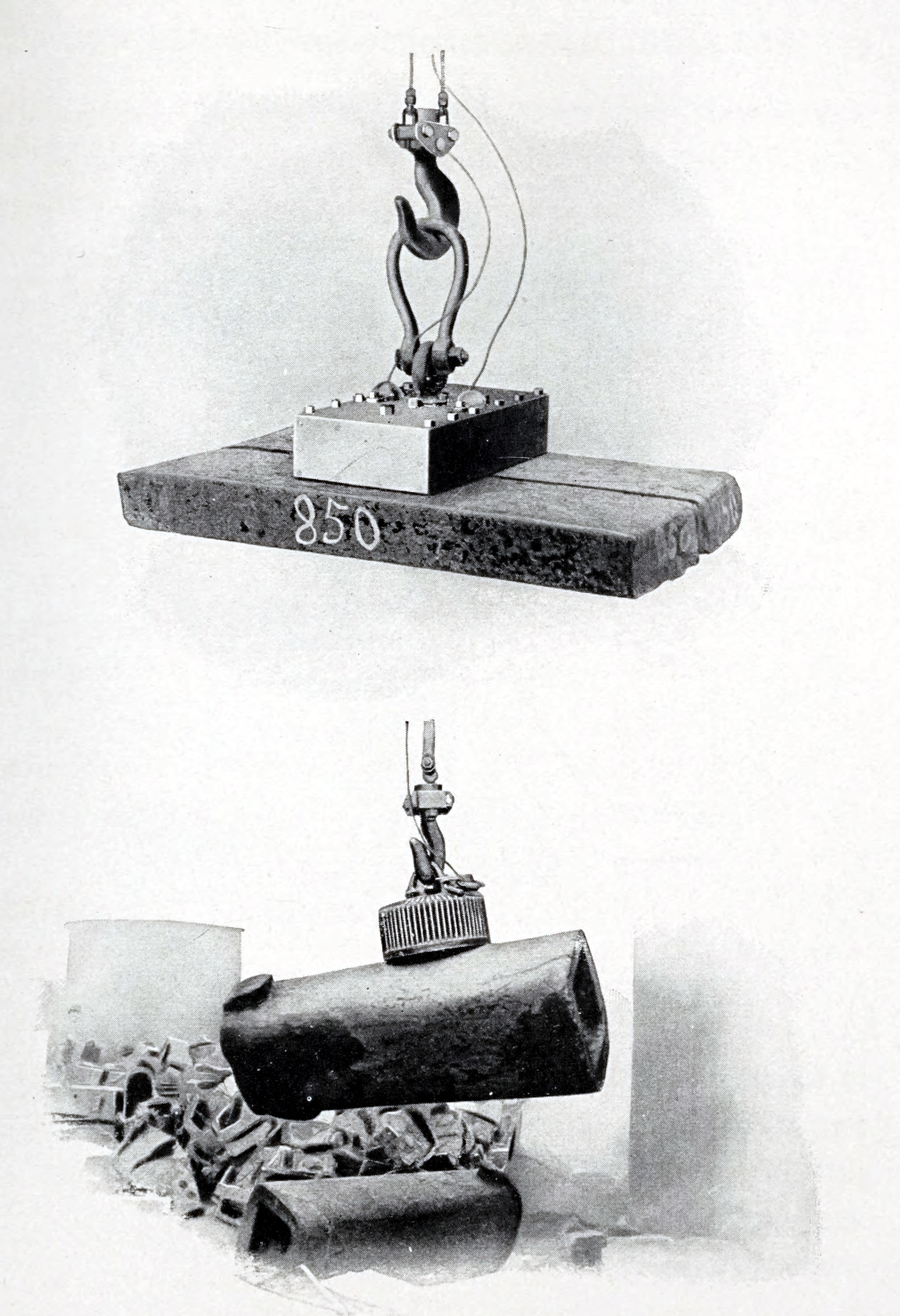 Lifting-Magnets of the type known as Plate, Billet, and Ingot Magnets.